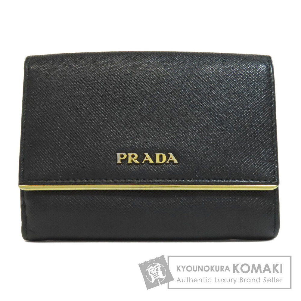 Prada bi fold Wallet Saffiano leather